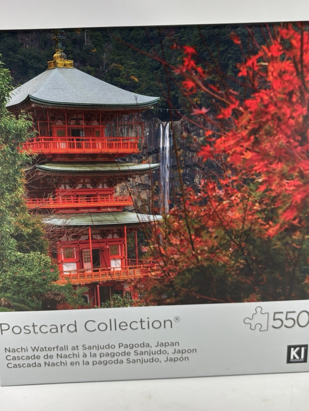 KI Puzzle 550 Pieces Jigsaw Puzzle Nachi Waterfall At Sanjudo Pagoda Japan New